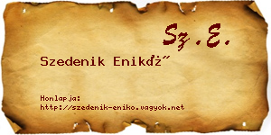 Szedenik Enikő névjegykártya